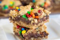 M and M Chocolate Oat Bars