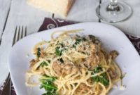 Hearty Kale and Sausage Spaghetti