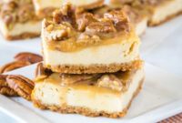 Decadent Praline Cheesecake Bars