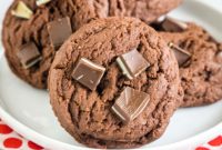 Decadent Mint Chocolate Pudding Cookies