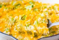 Cheesy Broccoli Rice Casserole