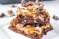 Caramel Pecan Fudge Brownies