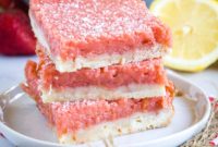 Tangy Strawberry Lemonade Bars
