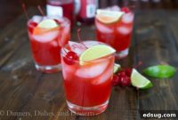 Luscious Cherry Limeade Margaritas