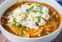 Hearty Slow Cooker Lasagna Soup