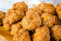 Savory Cheesy Sausage Meatballs