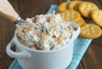 Briny Green Olive and Aged Cheddar Dip