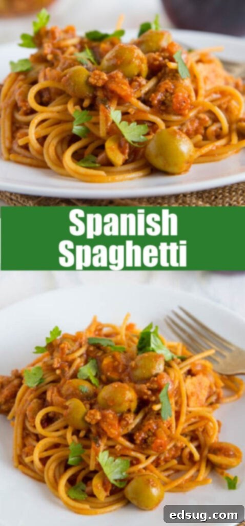 close up spaghetti with olives on a white plate