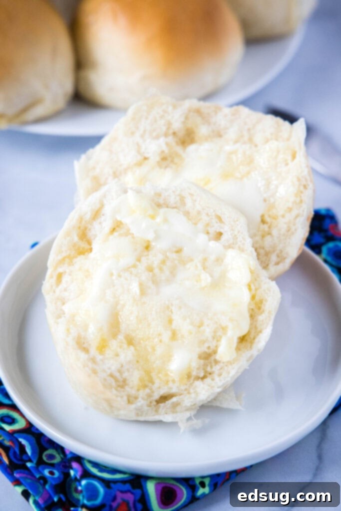 a roll with butter