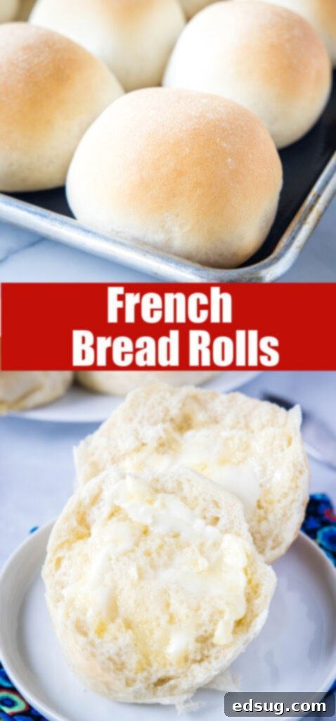 close up french dinner rolls for pinterest