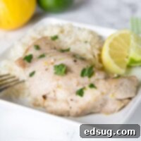 Citrus Garlic Chicken with Coconut Lime Rice - A bright and fresh chicken dinner, featuring chicken infused with citrus and garlic, served with creamy rice cooked in coconut milk and tossed with lime.