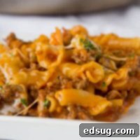 Homemade Hamburger Helper Lasagna - skip the box and try this homemade version. Just a few ingredients, ready in minutes, and the whole family will love it!