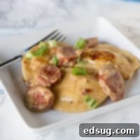 Hearty Sausage and Pierogi Skillet 6 Pierogie Sausage Skillet - take a little shortcut from the store and turn pierogies into a quick and easy hearty meal with your favorite smoked sausage.