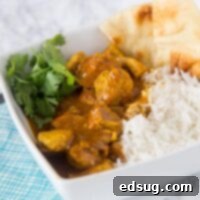 Easy Coconut Chicken Curry - a quick and easy chicken curry with coconut milk for creamy and delicious dinner. 
