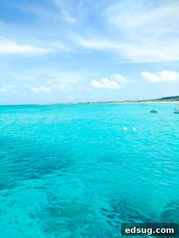 Underwater view of the Antilla Shipwreck in Aruba with snorkelers