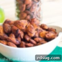 Chili Lime Spiced Almonds in a bowl