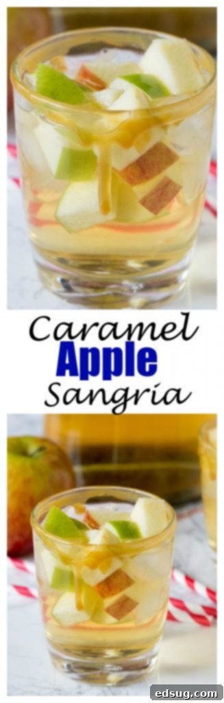 apple sangria in a glass