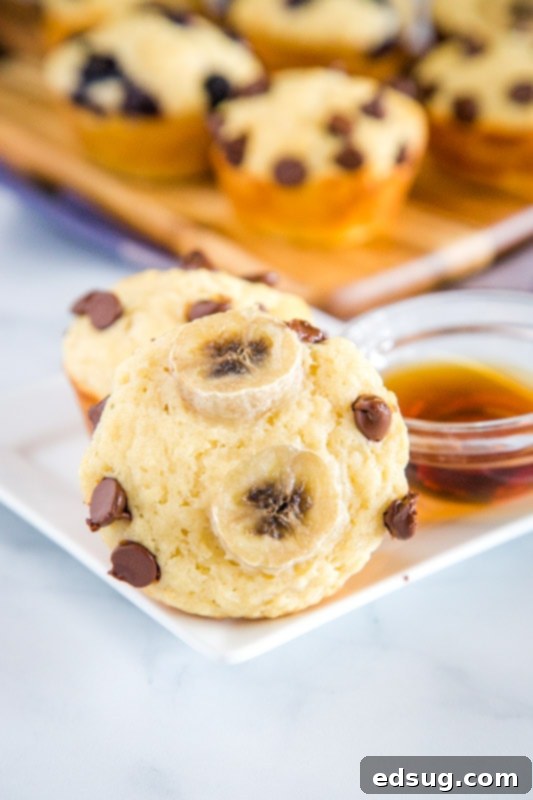 Serve with a little maple syrup to make these pancake muffins like the true pancake experience