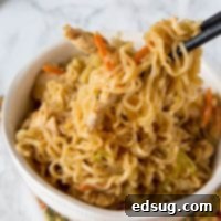 Resourceful Kitchen Creations 26 Chow Mein Noodles with Chicken, an easy recipe to get dinner on the table in minutes, far superior to takeout.