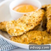 Crispy Air Fryer Chicken Tenders 7 cropped in chicken tenders from the air fryer