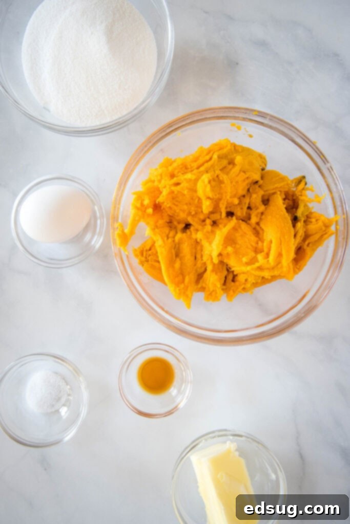 mashed sweet potato ingredients for sweet potato casserole