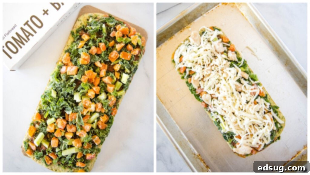 college of making tomato basil flatbread from daily harvest