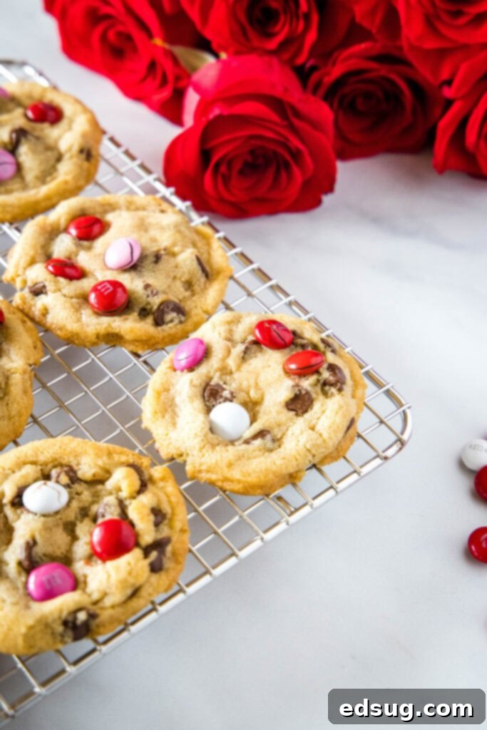 cookies on a cooling rack with flowers