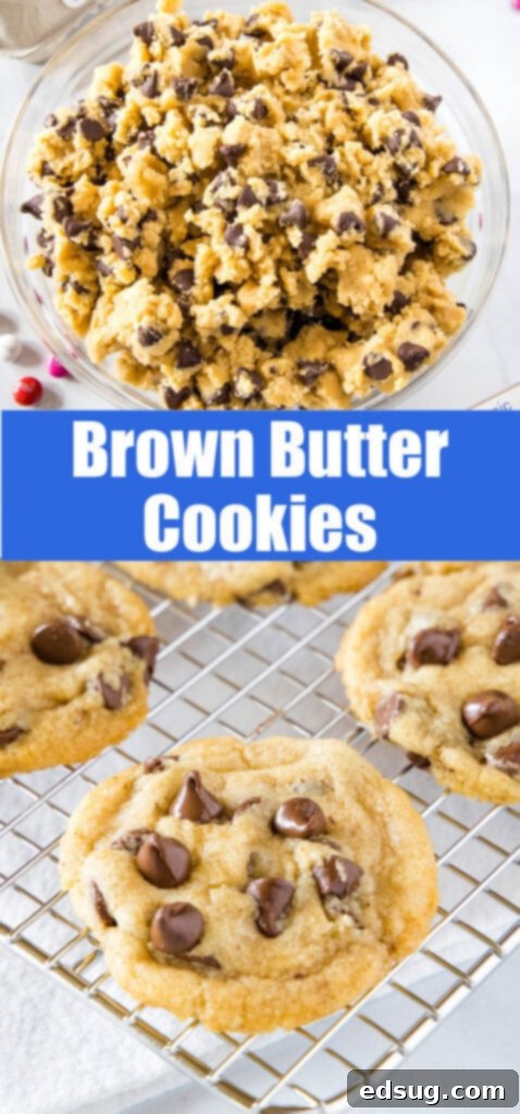 bowl of cookie dough and baked cookies in a collage
