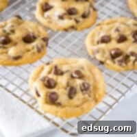 brown butter chocolate chip cookies cooling