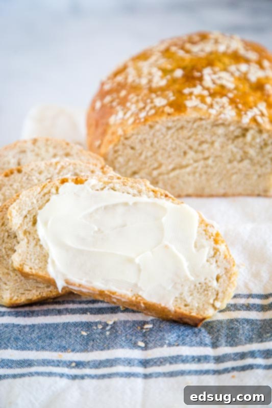 Homemade bread with no kneading involved!