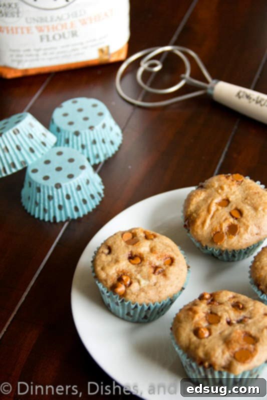 A stack of golden, freshly baked whole wheat cinnamon muffins, artfully arranged to highlight their appealing texture and the sweet cinnamon topping.