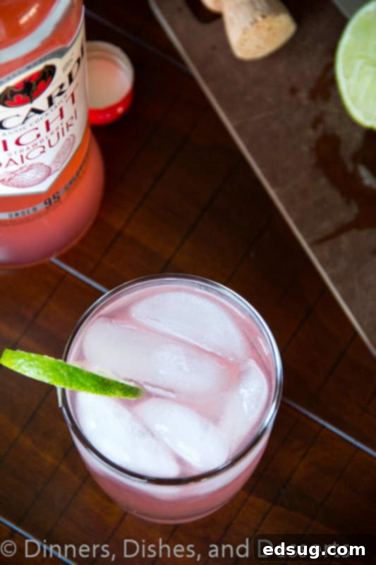 strawberry daiquri punch in a cup