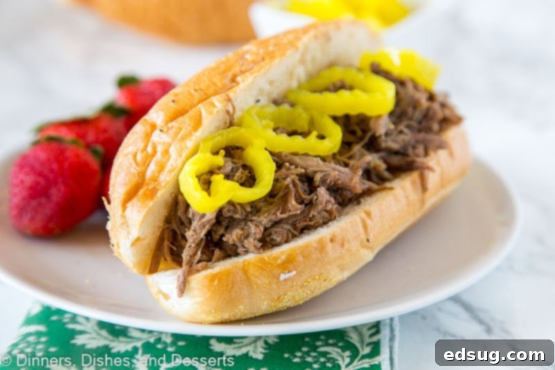 A super easy Italian Beef Recipe for the crock pot