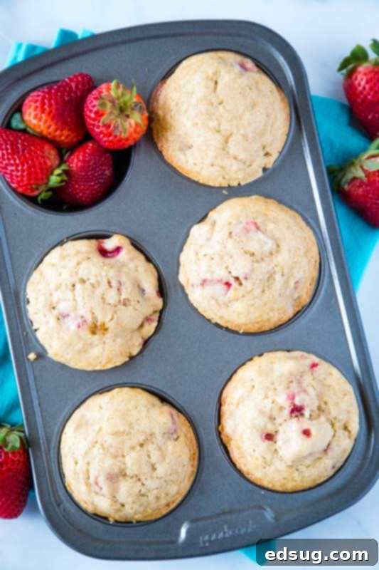 Strawberry muffin recipe to make with fresh berries