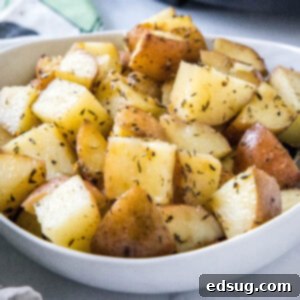 A bowl of slow cooker potatoes.