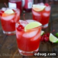 Vibrant Cherry Lime Margaritas 2 Cherry Limeade Margaritas