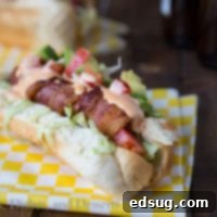 BLT Bacon Wrapped Hot Dogs {Dinners, Dishes, and Desserts}