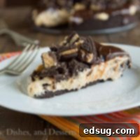 No Bake Peanut Butter Cheesecake {Dinners, Dishes, and Desserts}