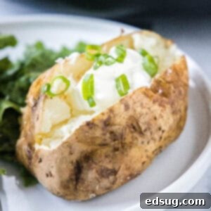 Crockpot Spud Perfection 6 cropped close up slow cooker baked potatoes topped with sour cream