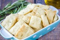 Mediterranean Rosemary Olive Oil Crackers