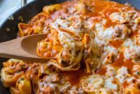 Hearty Sausage Tortellini Skillet
