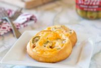 Savory Cheesy Green Olive Pinwheels