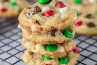 Decadent Double Chocolate M and M Cookies