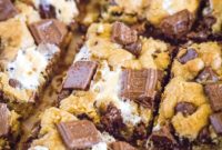 Gooey S’mores Cookie Bars