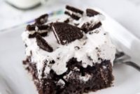 Decadent Oreo Poke Cake