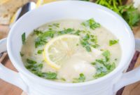 Classic Greek Avgolemono Soup