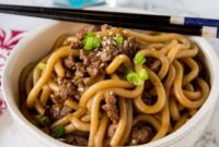 Garlicky Beef Noodle Bowls