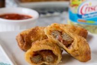 Crispy Meatball Sub Egg Rolls