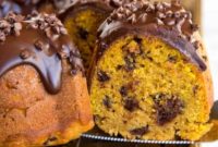 Decadent Pumpkin Chocolate Chip Cake