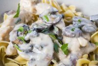 Velvety Chicken Stroganoff